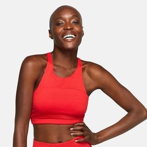 Outdoor Voices Move Free Crop Top in Scarlet